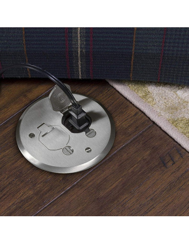 Kit Caja Piso Redonda Lew Electric PBR1-FPA Aluminio 12.86 cm