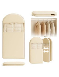 Bolsa Colgante Ahorra Espacio QVOBIUBIU Beige M 89.9x58.4cm