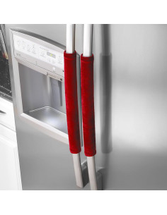 Cubiertas de Manijas de Refrigerador OUGAR8 - 4 Piezas Rojo 2