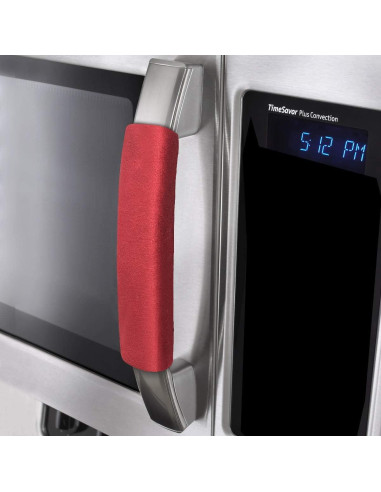 Cubiertas de Manijas de Refrigerador OUGAR8 - 4 Piezas Rojo