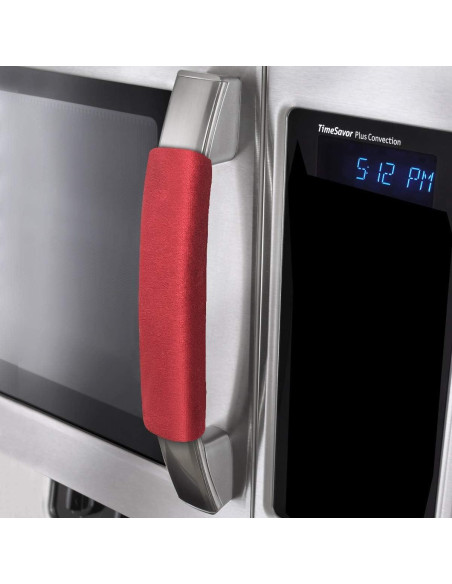 Cubiertas de Manijas de Refrigerador OUGAR8 - 4 Piezas Rojo