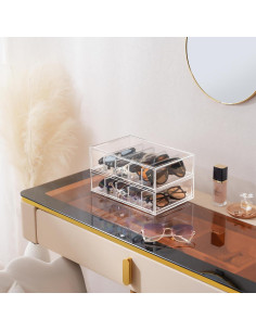 Organizador de Gafas de Sol Lolalet Claro con Cajón - 1 Paquete 2