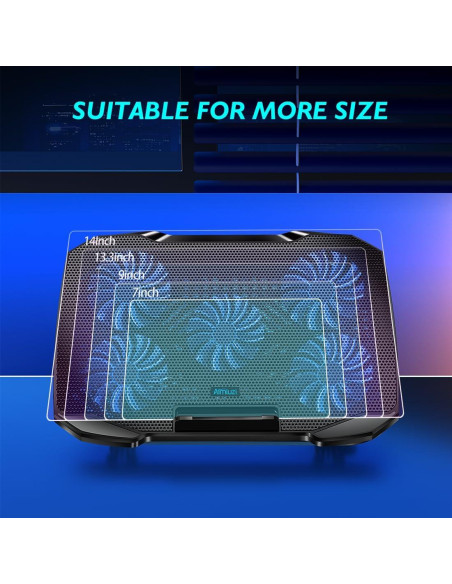 Soporte de Enfriamiento para Laptop AIMIUZI F2PLUS 5 Ventiladores