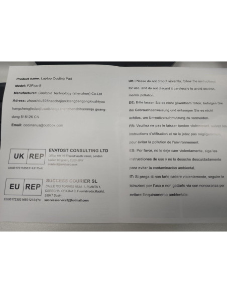 Soporte de Enfriamiento para Laptop AIMIUZI F2PLUS 5 Ventiladores