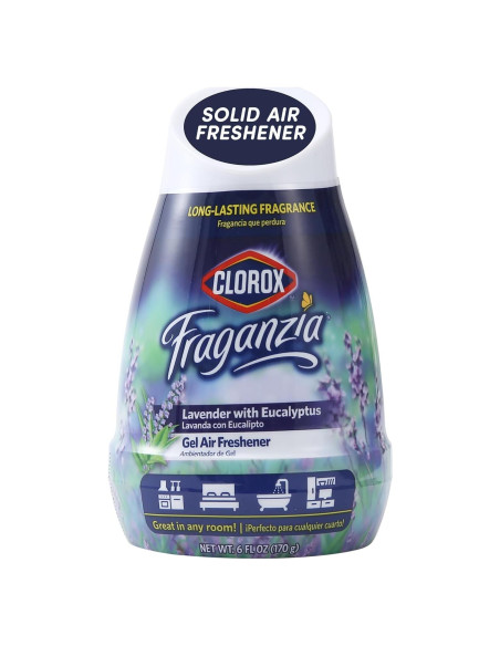 Clorox Fraganzia Gel Ambientador Cono 177 ml Lavanda Eucalipto