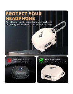 Funda de Silicona WADVCU para Anker Soundcore Sport X20 - Albaricoque 2