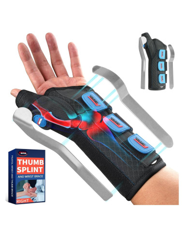 Férula de Muñeca FEATOL con Soporte para Pulgar - Mano Izquierda - Pequeña/Mediana
