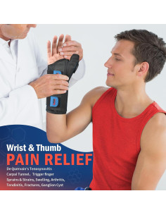 Férula de Muñeca FEATOL con Soporte para Pulgar - Mano Izquierda - Pequeña/Mediana 2