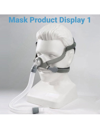 Máscara Nasal CPAP NISEFECTO Mediana con Arnés y Almohadilla