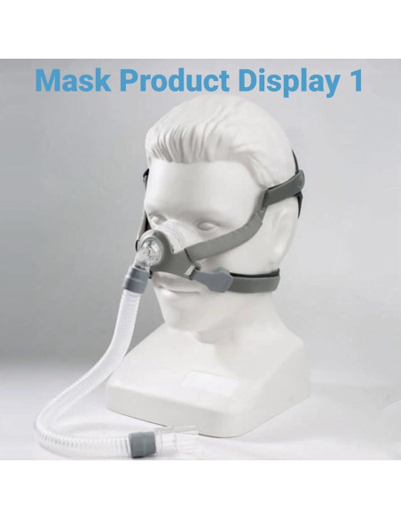 Máscara Nasal CPAP NISEFECTO Mediana con Arnés y Almohadilla