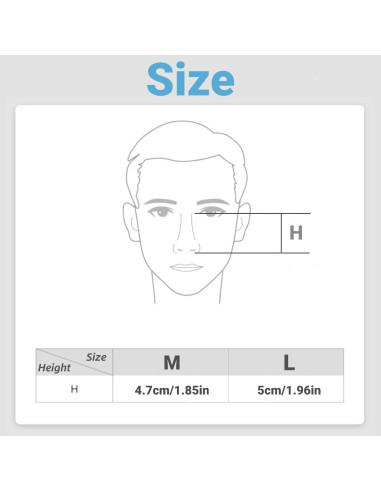 Máscara Nasal CPAP NISEFECTO Mediana con Arnés y Almohadilla
