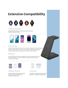 Cargador Inalámbrico JoyGeek 3 en 1 para Samsung y Android 2