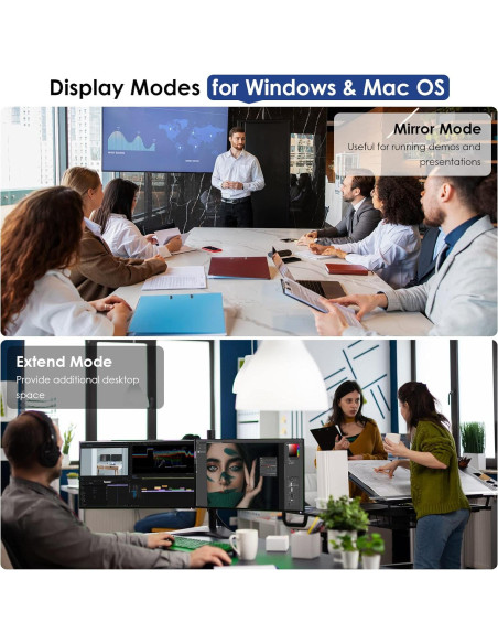 Estación de Acoplamiento USB WAVLINK Doble Monitor HDMI DVI