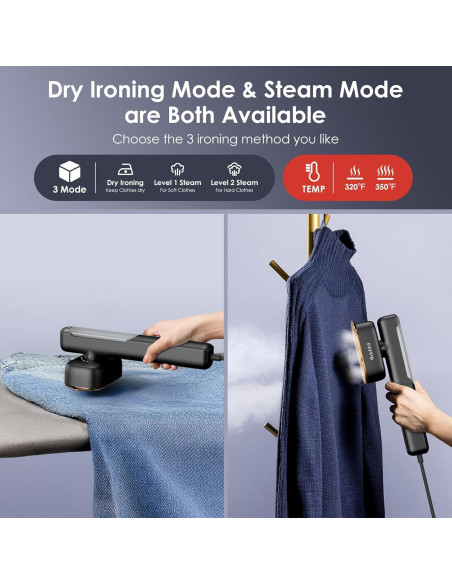 Vaporizador de Viaje FEPPO 1100W Mini Portátil 2 en 1