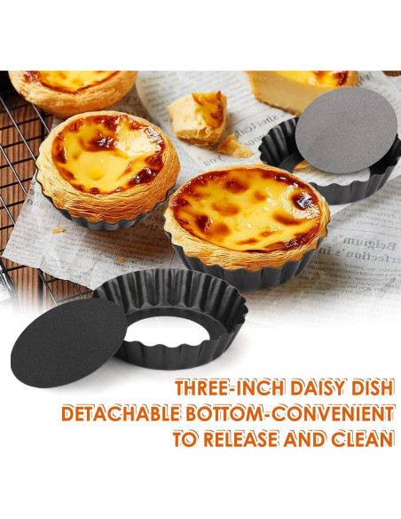 Set de 6 Moldes para Tartas de 3" Cyimi Antiadherentes