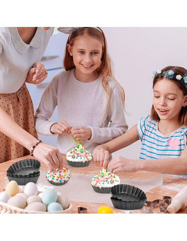 Set de 6 Moldes para Tartas de 3" Cyimi Antiadherentes