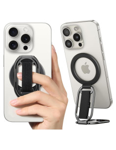 Soporte Magnético para iPhone MagSafe SUPERONE 4-en-1 Negro