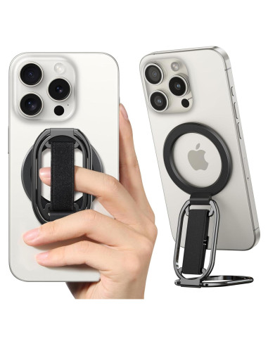 Soporte Magnético para iPhone MagSafe SUPERONE 4-en-1 Negro