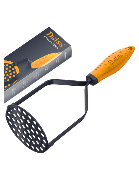 Prensador de Patatas Deiss PRO Acero Inoxidable 28 cm Negro