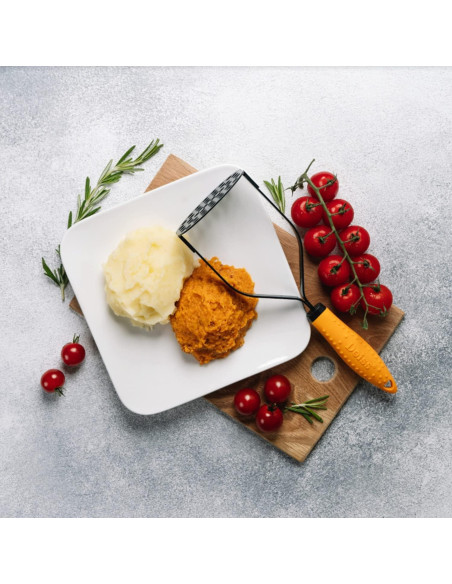 Prensador de Patatas Deiss PRO Acero Inoxidable 28 cm Negro