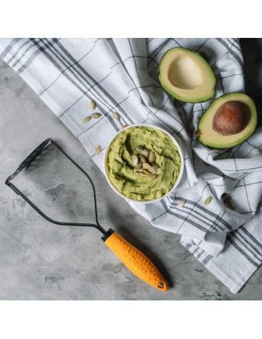 Prensador de Patatas Deiss PRO Acero Inoxidable 28 cm Negro