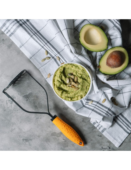 Prensador de Patatas Deiss PRO Acero Inoxidable 28 cm Negro