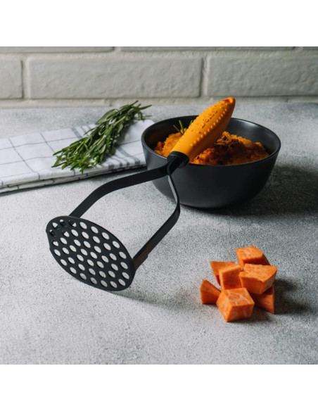 Prensador de Patatas Deiss PRO Acero Inoxidable 28 cm Negro