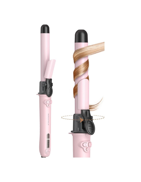 Plancha de Rizar Rotativa Wavytalk 2.54 cm Rosa 5 Temperaturas