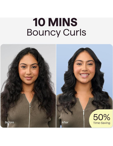 Plancha de Rizar Rotativa Wavytalk 2.54 cm Rosa 5 Temperaturas