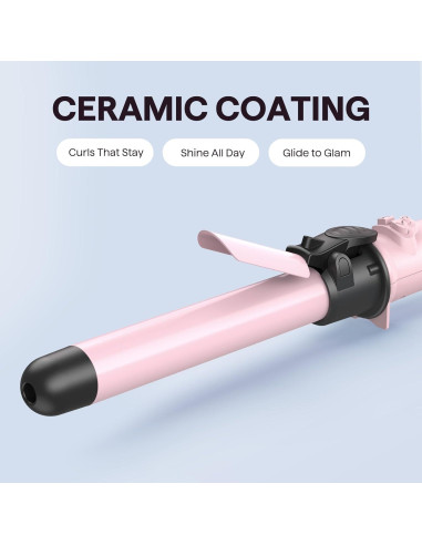 Plancha de Rizar Rotativa Wavytalk 2.54 cm Rosa 5 Temperaturas