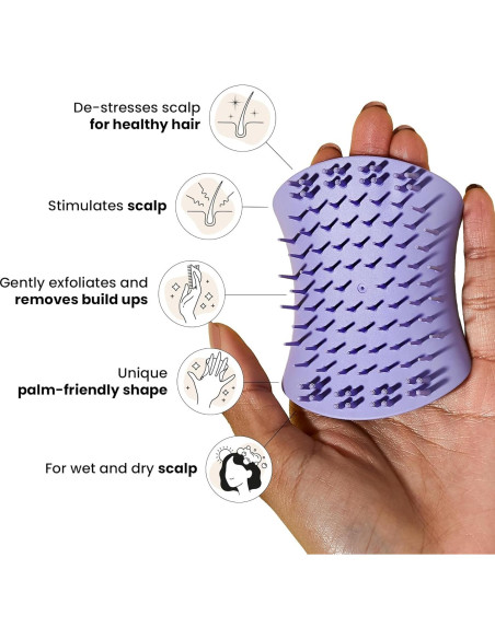 Cepillo Exfoliador Tangle Teezer Lavanda para Cuero Cabelludo