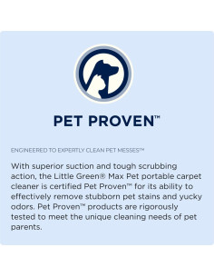 Limpiador Portátil de Alfombras BISSELL Little Green Max Pet 2