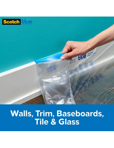 Cinta ScotchBlue + Plástico 61 cm x 27.4 m para Pintores