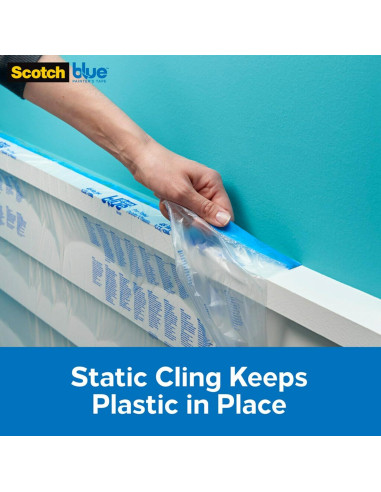 Cinta ScotchBlue + Plástico 61 cm x 27.4 m para Pintores
