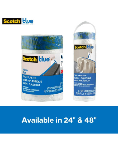 Cinta ScotchBlue + Plástico 61 cm x 27.4 m para Pintores