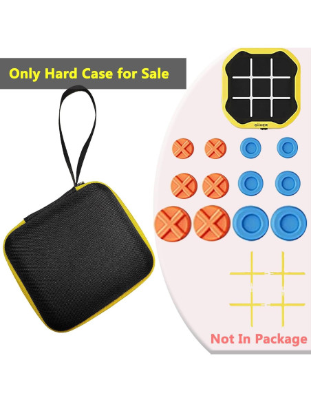 Funda Dura JCHPINE para GiiKER Tic Tac Toe Bolt - Negro-Amarillo