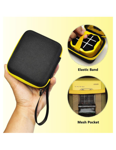 Funda Dura JCHPINE para GiiKER Tic Tac Toe Bolt - Negro-Amarillo