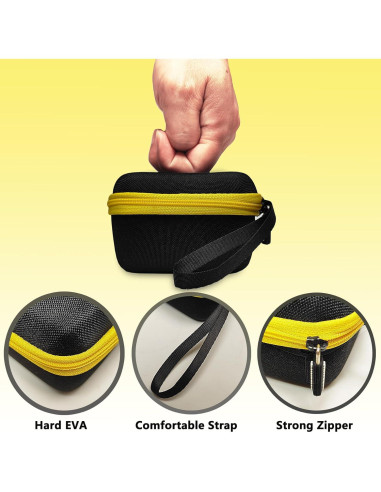 Funda Dura JCHPINE para GiiKER Tic Tac Toe Bolt - Negro-Amarillo