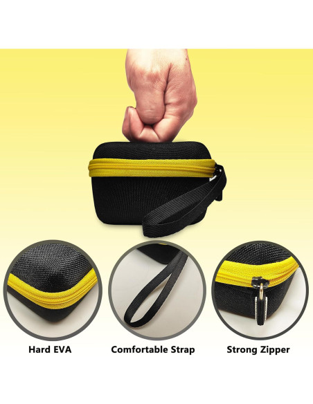 Funda Dura JCHPINE para GiiKER Tic Tac Toe Bolt - Negro-Amarillo