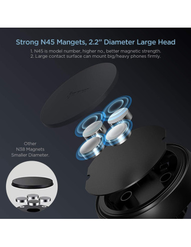 Soporte Magnético para Teléfono Móvil IPOW Brazo Largo 19.3cm