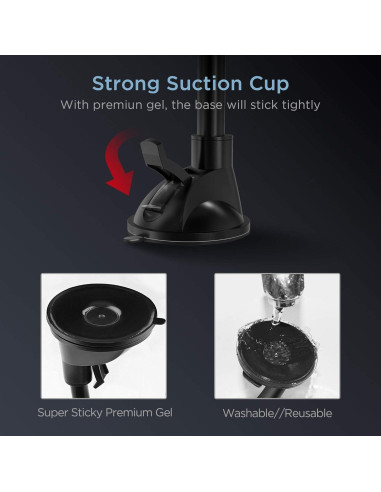 Soporte Magnético para Teléfono Móvil IPOW Brazo Largo 19.3cm