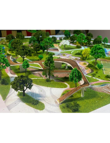 Alfombra de Césped Modelo OrgMemory 3pcs 50.8x50.8cm Verde Claro