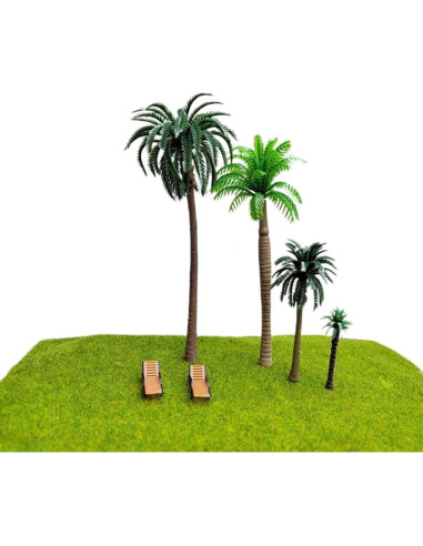 Alfombra de Césped Modelo OrgMemory 3pcs 50.8x50.8cm Verde Claro