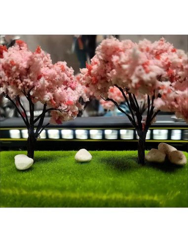 Alfombra de Césped Modelo OrgMemory 3pcs 50.8x50.8cm Verde Claro