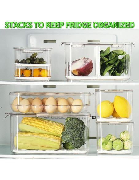 Contenedores de Almacenamiento de Frutas Elabo - 3 Piezas