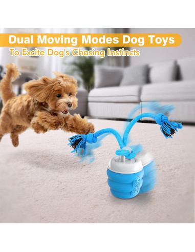 Bola Interactiva para Perros PUHOHUN - Juguete Automático Azul