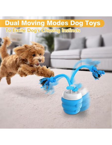 Bola Interactiva para Perros PUHOHUN - Juguete Automático Azul