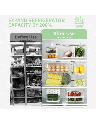 Contenedores de Almacenamiento de Frutas Elabo - 3 Piezas