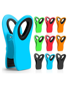 10 Clips para Alimentos Jetmore Coloridos y Duraderos