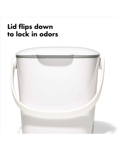 Cubo de Compostaje OXO Good Grips 2.84L Blanco